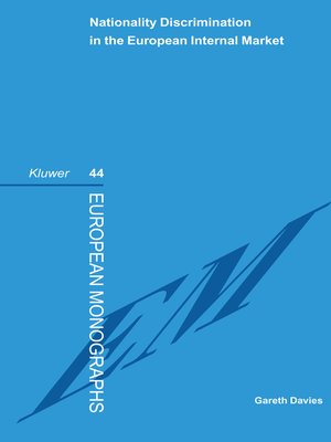 cover image of Nationality Discrimination in the European Internal Market
